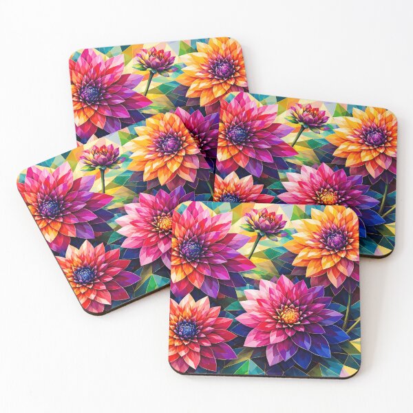 Item preview, Vibrant Dahlia Blooms designed and sold by cuprum.