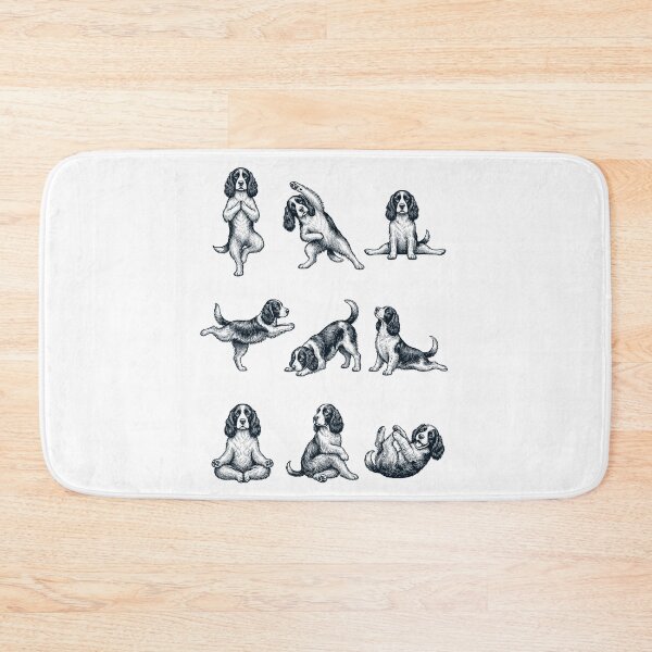 Item preview, Vintage English Springer Spaniel Yoga Poses Funny Meditation Dog Mom Lover designed and sold by DoodleTortle.