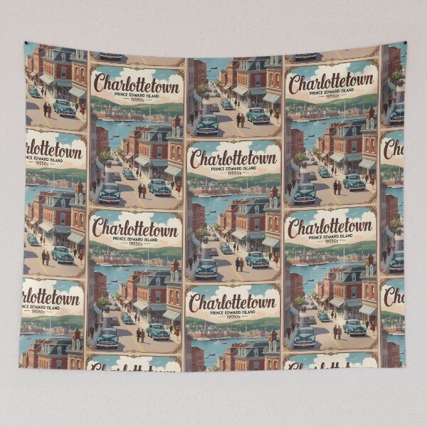 Item preview, Charlottetown Canada Vintage Travel Tourism designed and sold by TravelersGems.