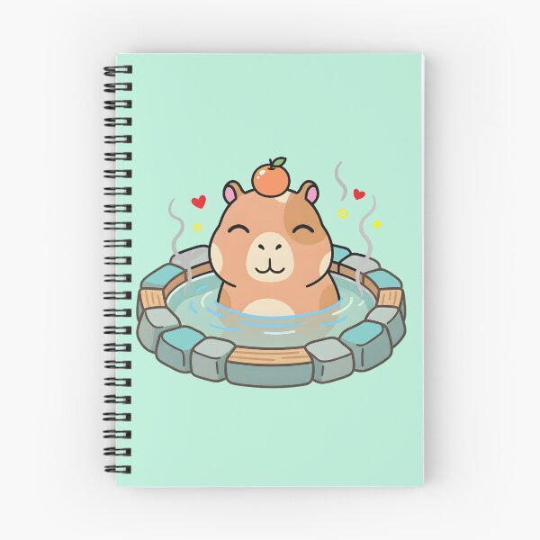 Item preview, Zen Kawaii Capybara In Hot Spring Bath designed and sold by PholPol1959.