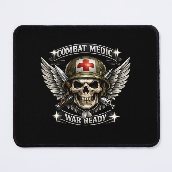 Item preview, Combat Medic War Ready Military Medic Skull Wings Tactical Veteran Design designed and sold by ClinicalHubs.
