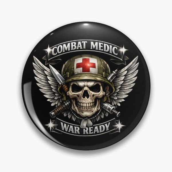 Item preview, Combat Medic War Ready Military Medic Skull Wings Tactical Veteran Design designed and sold by ClinicalHubs.