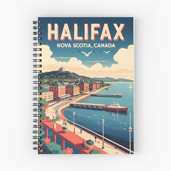 Item preview, Halifax Canada Vintage Travel Tourism 2 designed and sold by TravelersGems.