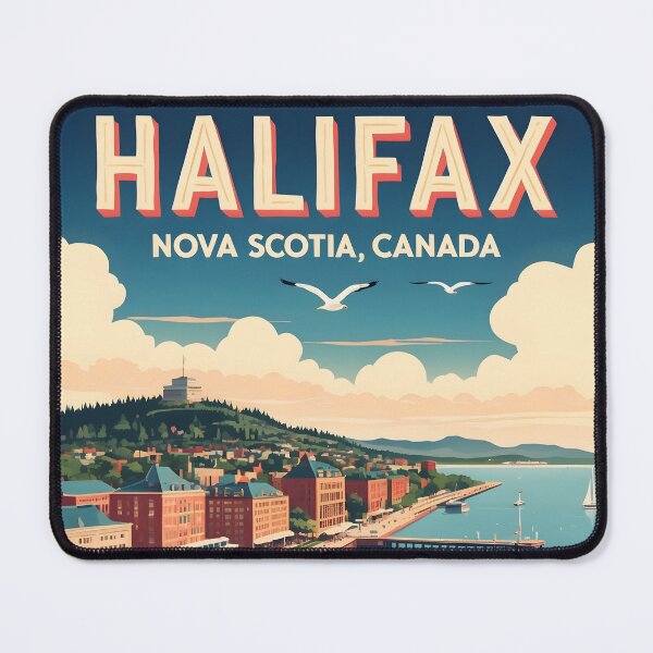 Item preview, Halifax Canada Vintage Travel Tourism 2 designed and sold by TravelersGems.