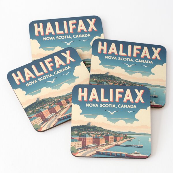 Item preview, Halifax Canada Vintage Travel Tourism 2 designed and sold by TravelersGems.