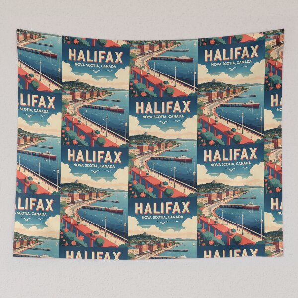 Item preview, Halifax Canada Vintage Travel Tourism 2 designed and sold by TravelersGems.