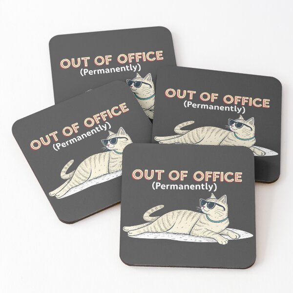 Item preview, Out of Office Cat – Never Coming Back designed and sold by Artiviose.