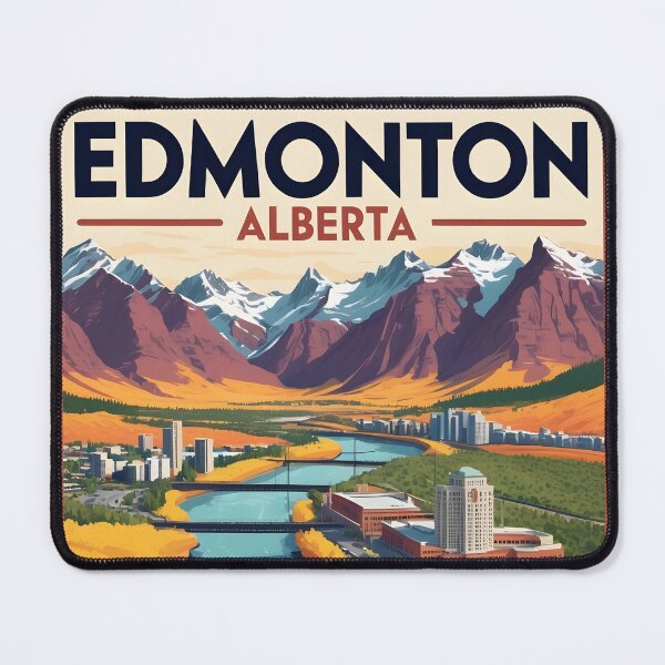 Item preview, Edmonton Canada Vintage Travel Tourism designed and sold by TravelersGems.
