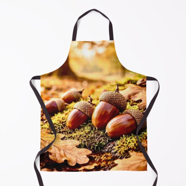 Item preview, Acorns in the autumn forest designed and sold by Steffani Lehmann.