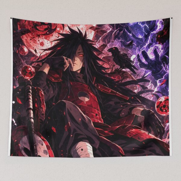Item preview, Crimson Moon Warrior | Dark Anime Power Aesthetic with Mystic Energy & Raven designed and sold by Dyan4.
