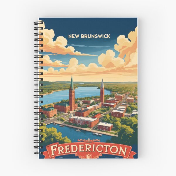 Item preview, Fredericton New Brunswick Canada Vintage Travel Tourism 2 designed and sold by TravelersGems.
