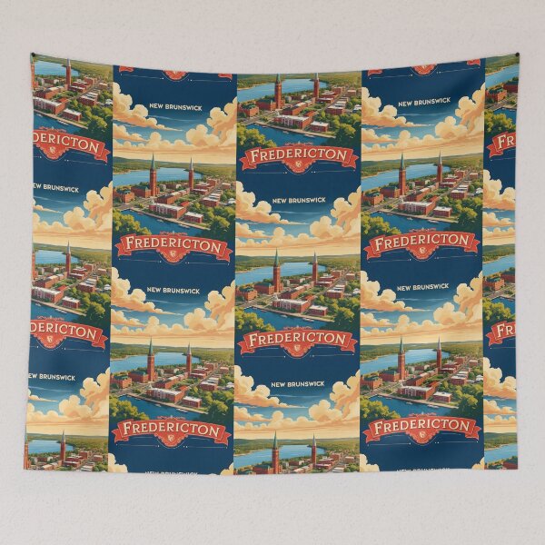 Item preview, Fredericton New Brunswick Canada Vintage Travel Tourism 2 designed and sold by TravelersGems.
