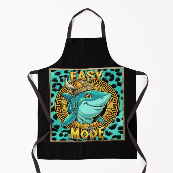 Item preview, Viking Shark Easy Mode - Funny Gold Shark Viking Logo designed and sold by Italian Ink Studio.
