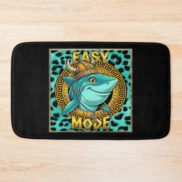 Item preview, Viking Shark Easy Mode - Funny Gold Shark Viking Logo designed and sold by Italian Ink Studio.