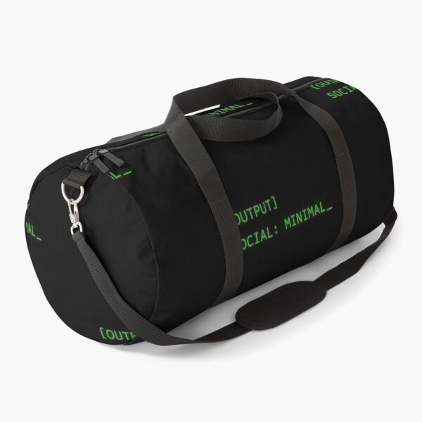 Item preview, Minimal Social Output – Retro Terminal Status Design designed and sold by Mad Factory Designs.