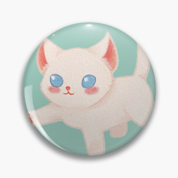 Item preview, white cat soft cozy designed and sold by Orantabby.