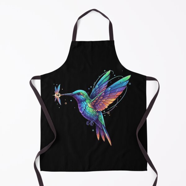 Item preview, Solarpunk Bioluminescent Hummingbird Garden Metropolis designed and sold by FiveBlessings.