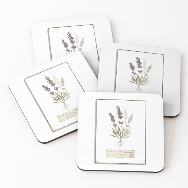 Item preview, Vintage Pressed Lavender Herbarium Aesthetic Design designed and sold by FiveBlessings.