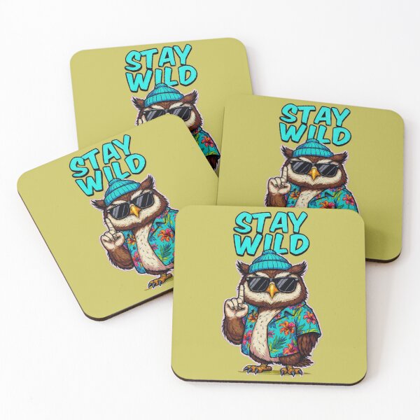 Item preview, Stay Wild: Cool Owl in Tropical Summer Outfit designed and sold by VantagePrints.