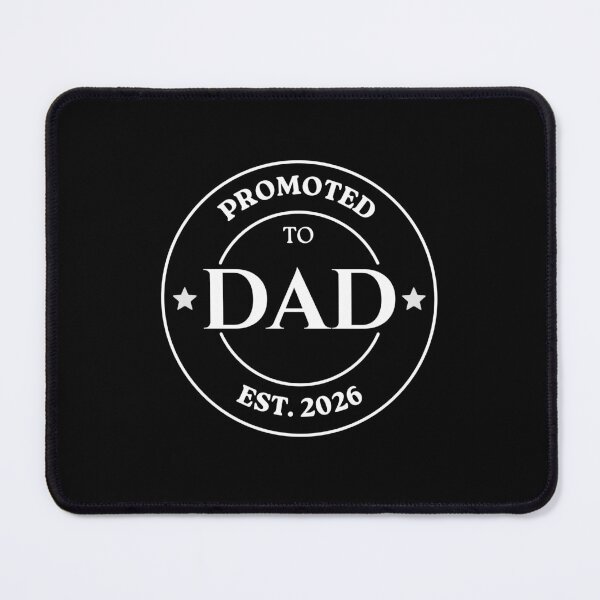 Item preview, Promoted to Dad 2026 – Minimal White Badge designed and sold by MadeByMira.