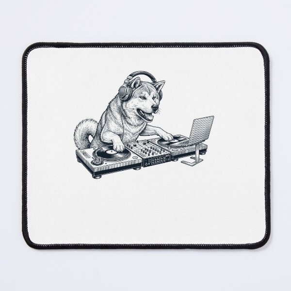 Item preview, Vintage Retro Akita DJ Dog Mom Dad Music Lover designed and sold by TerryConnells.