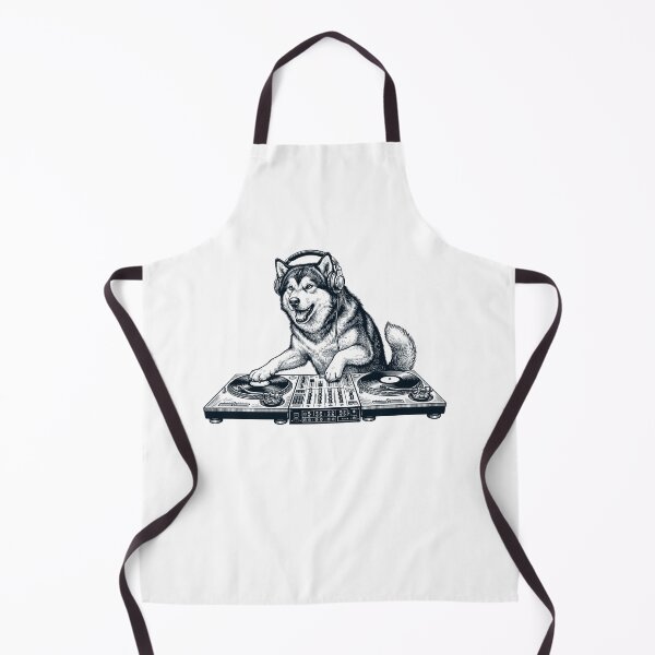Item preview, Vintage Retro Alaskan Malamute DJ Dog Mom Dad Music Lover designed and sold by TerryConnells.