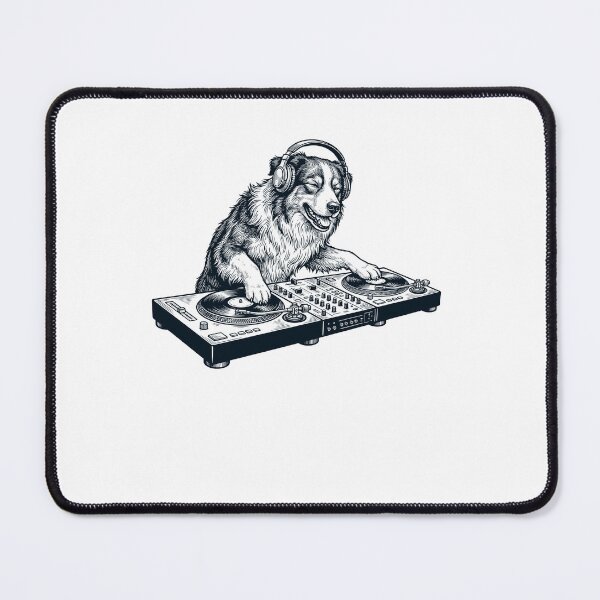 Item preview, Vintage Retro Australian Shepherd DJ Dog Mom Dad Music Lover designed and sold by TerryConnells.