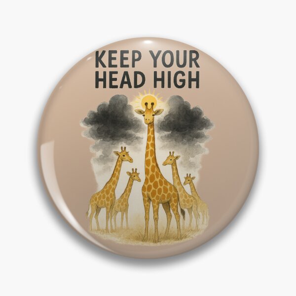 Item preview, Keep Your Head High: Giraffe Inspirational Wildlife Design designed and sold by ChirpInc.