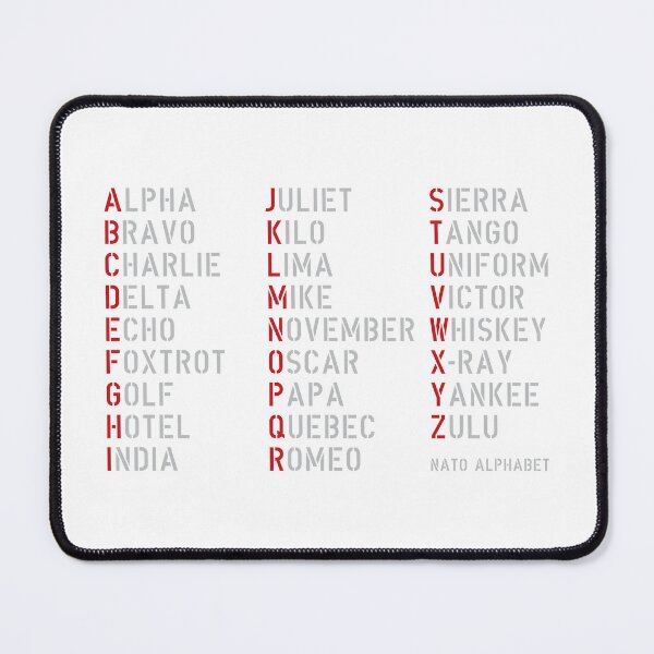 Item preview, NATO Phonetic Alphabet designed and sold by The Common Tee.