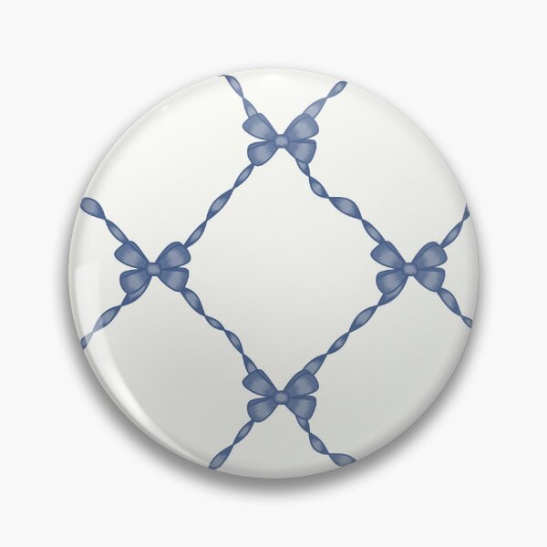 Item preview, Blue Bow Lattice Pattern designed and sold by MoonwillowArt.