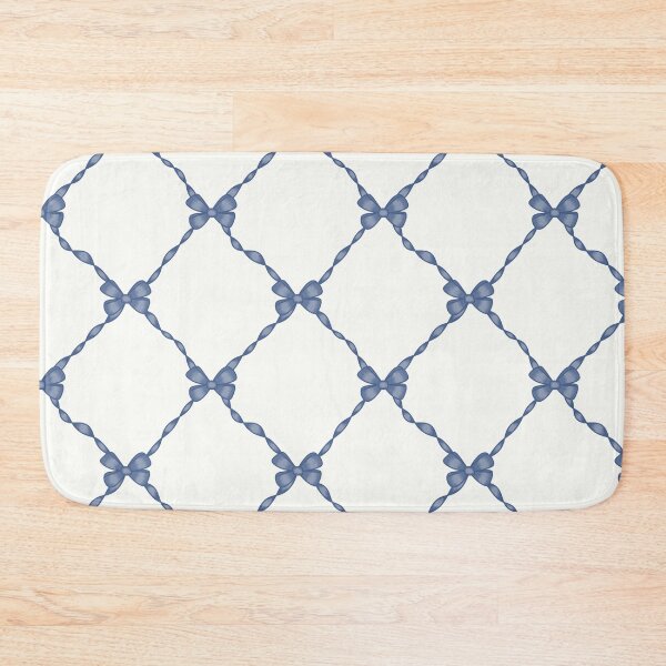Item preview, Blue Bow Lattice Pattern designed and sold by MoonwillowArt.