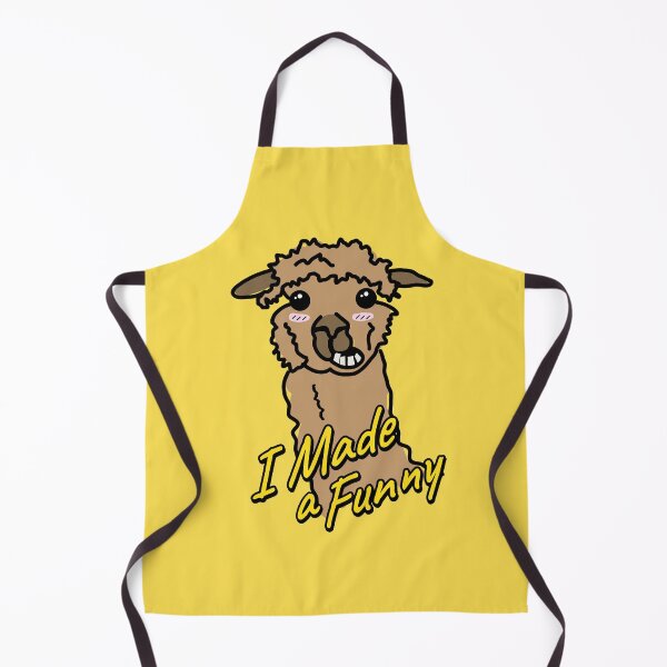 Item preview, I Made a Funny – Cute Lama Illustration with Silly Humor designed and sold by Helmina Groper.
