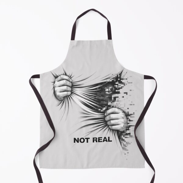 Item preview, Not Real Glitch T-Shirts – Digital Illusion Streetwear Art designed and sold by KDesignCrafts.