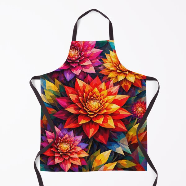 Item preview, Vibrant Geometric Flowers designed and sold by cuprum.