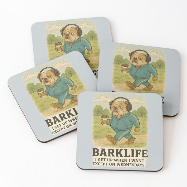Item preview, Barklife: Lazy Bulldog in Tracksuit designed and sold by ChirpInc.
