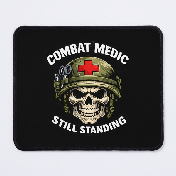 Item preview, Combat Medic Still Standing Military Medic Skull Tactical Healthcare Veteran Design designed and sold by ClinicalHubs.