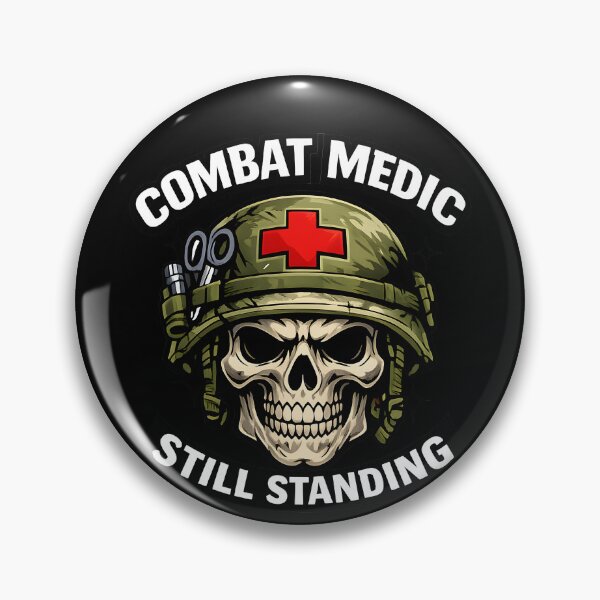 Item preview, Combat Medic Still Standing Military Medic Skull Tactical Healthcare Veteran Design designed and sold by ClinicalHubs.