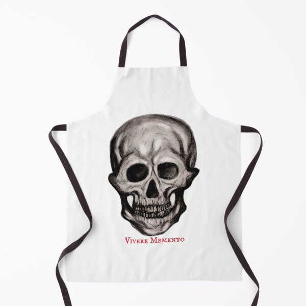 Item preview, Vivere Memento Skull - Latin Quote Dark Art Illustration designed and sold by Lauretius.