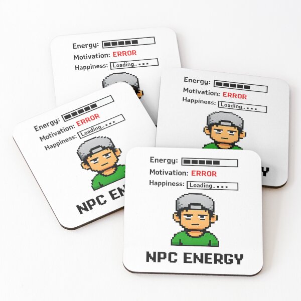 Item preview, NPC Energy – Funny Gamer Meme, Low Motivation, Relatable Burnout Humor designed and sold by HubCreates.