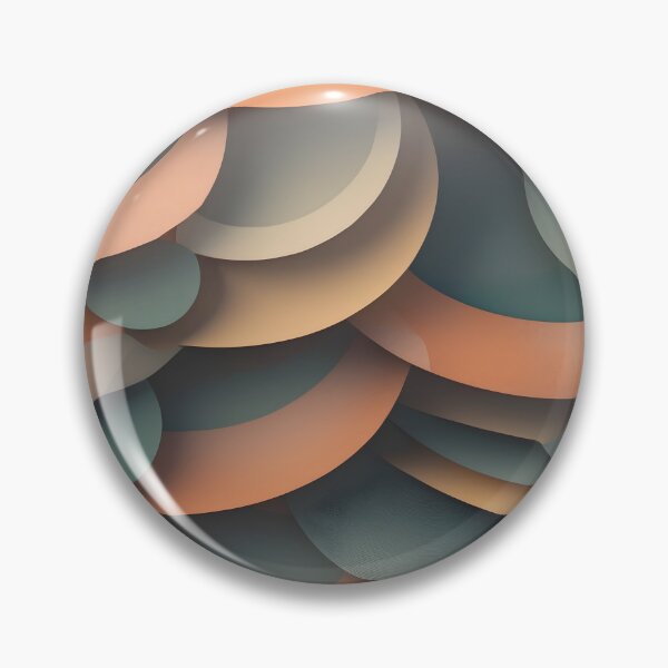 Item preview, Vintage Organic Layered Circle Abstract Retro Fashion Print designed and sold by NK-Studios .