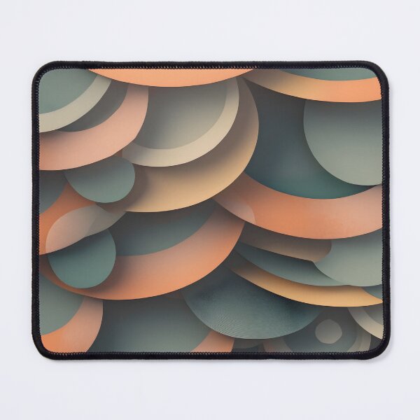 Item preview, Vintage Organic Layered Circle Abstract Retro Fashion Print designed and sold by NK-Studios .