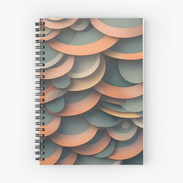 Item preview, Vintage Organic Layered Circle Abstract Retro Fashion Print designed and sold by NK-Studios .