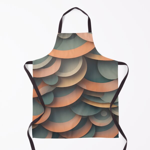 Artikelvorschau, Vintage Organic Layered Circle Abstract Retro Fashion Print entworfen und verkauft von NK-Studios .