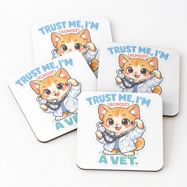 Item preview, Trust Me I'm (Almost) A Vet Cute Cat – Funny Veterinary Student Gift designed and sold by Bettybee00.