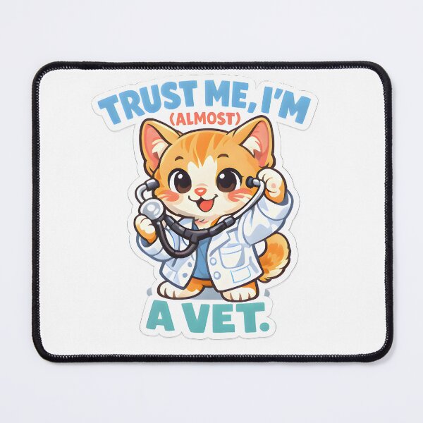 Item preview, Trust Me I'm (Almost) A Vet Cute Cat – Funny Veterinary Student Gift designed and sold by Bettybee00.
