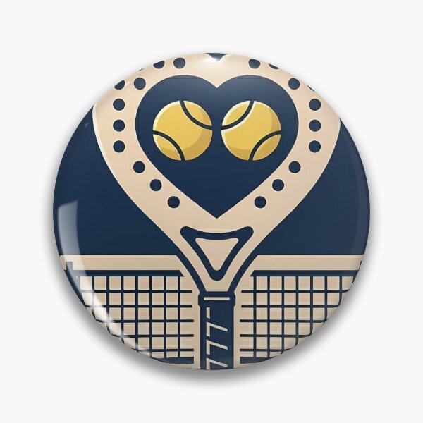 Item preview, Padel Love Heart - Vintage Navy & Beige Design designed and sold by ticzla95.