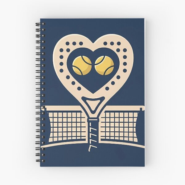 Item preview, Padel Love Heart - Vintage Navy & Beige Design designed and sold by ticzla95.
