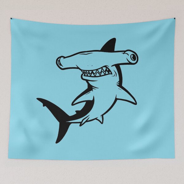 Item preview, Angry Hammerhead Shark – Retro Tattoo Style designed and sold by mirojurin by AXXISS .