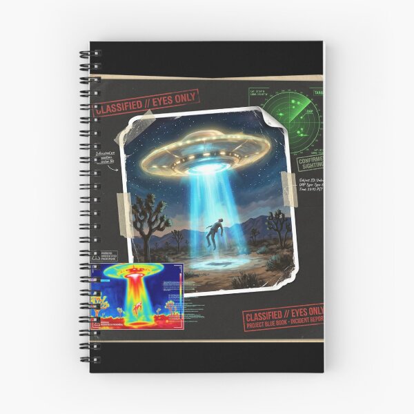 Item preview, Classified UFO Abduction File – Project Blue Book UAP Incident Report Design designed and sold by PLUSHIWORLDtm.