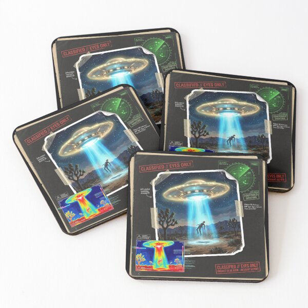 Item preview, Classified UFO Abduction File – Project Blue Book UAP Incident Report Design designed and sold by PLUSHIWORLDtm.